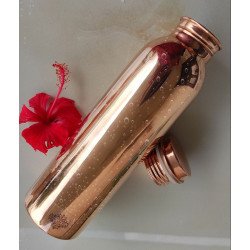 Gourde Artisanale en Cuivre Martelé  100% Cuivre Pur