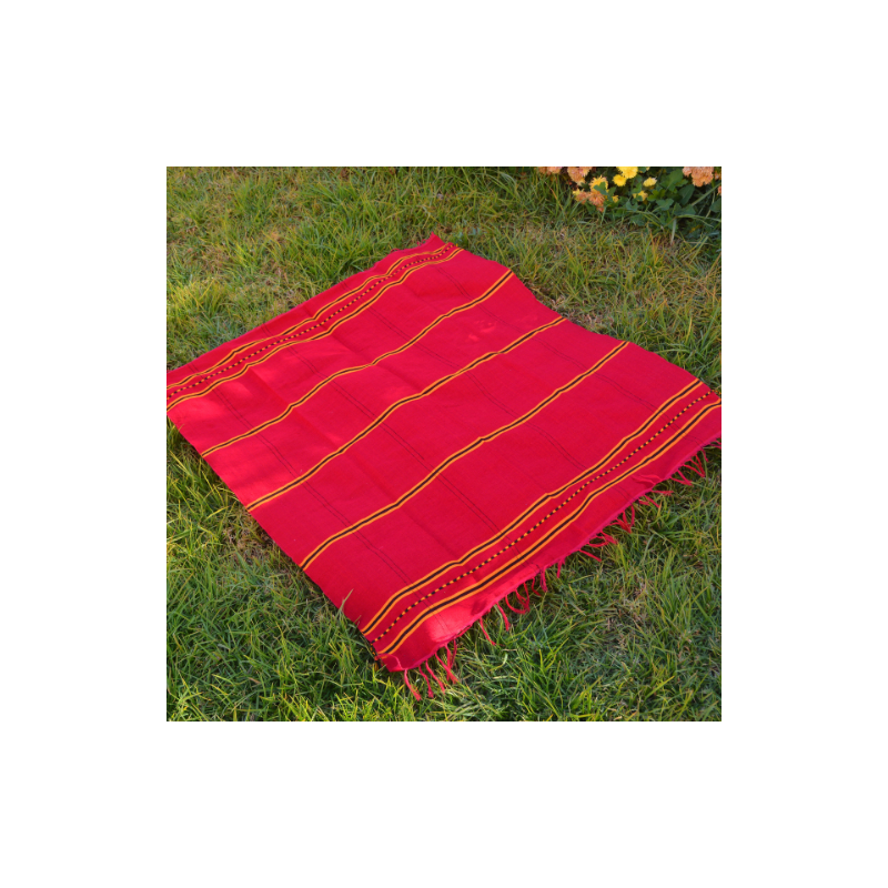Plaid marocain tissé en coton