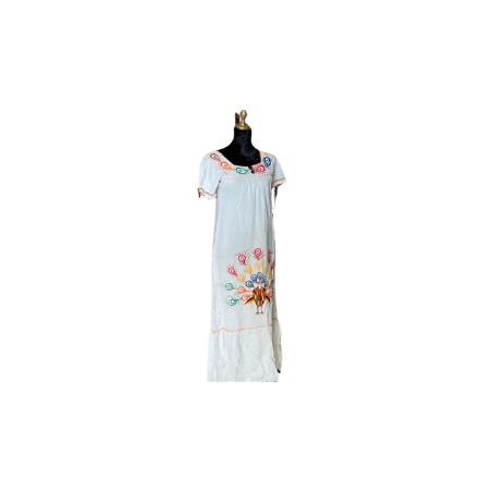 Robe marocaine brodeé/blanc