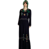 gandoura marocaine brodeé en noir