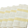 Tissu soussdi pour hommes dore/blanc