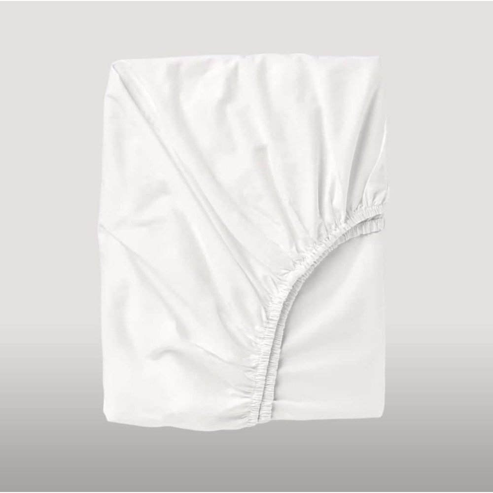 Drap housse en satin de coton 100cm*190cm