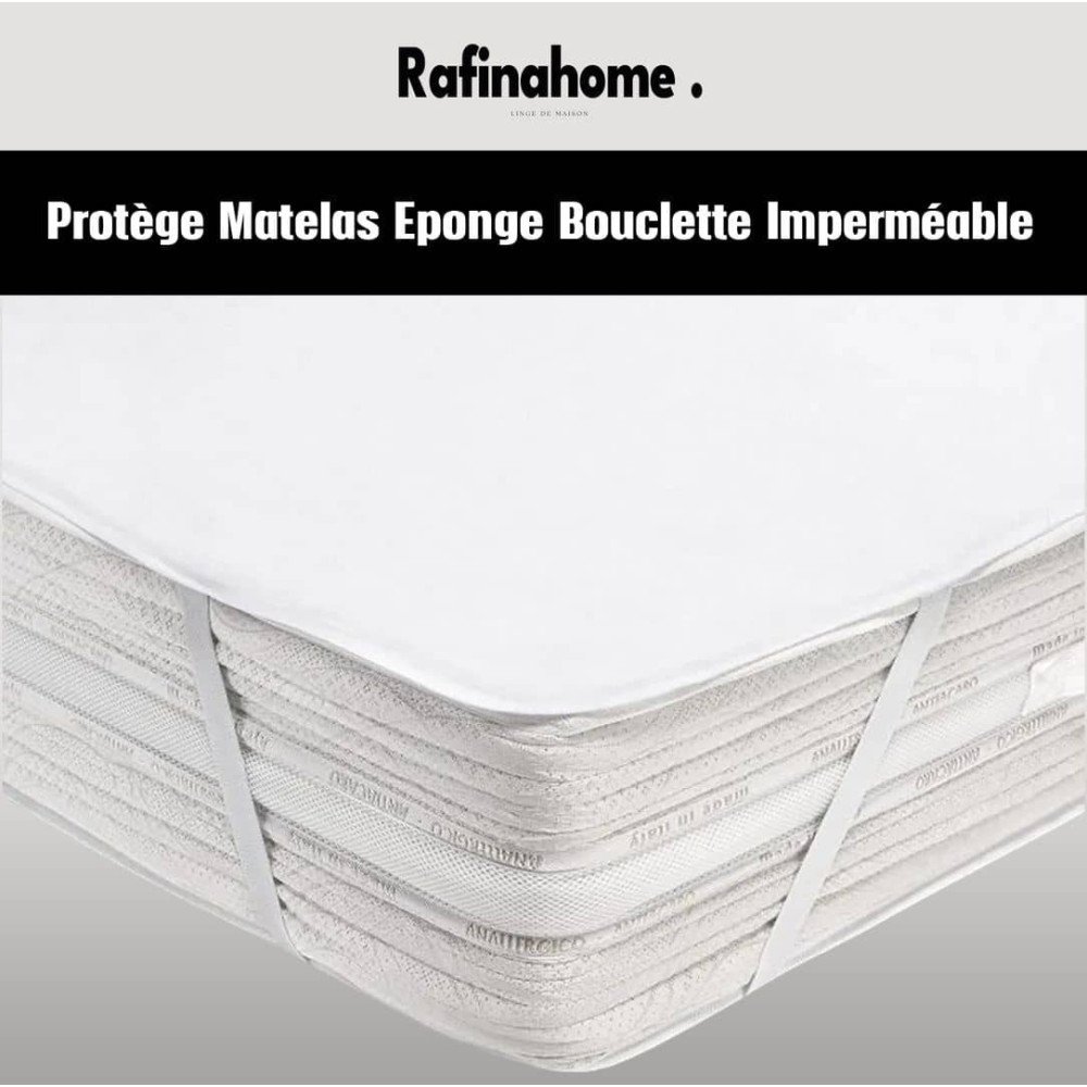 Protège-matelas éponge bouclette imperméable.