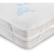 Protège-matelas éponge bouclette imperméable.