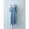 Robe longue fluide bleu ciel
