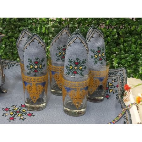 Couvre-plateau en Broderie "Tirz el Hesab"