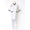 Tenue médicale professionnelle unisexe – Blanc & Bleu Marine