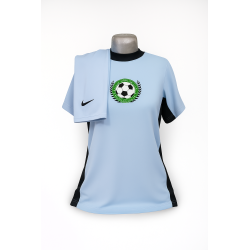 Maillot de Football Officiel – Coupe Classique Bleu Ciel & Noir