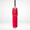 Jellaba Rouge Royale – Broderies Dorées Artisanales