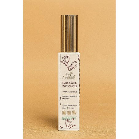 Huile Sèche Polyvalente – Corps & Cheveux – 50 ml