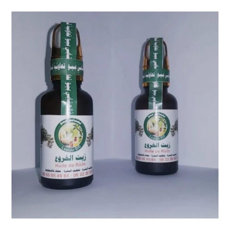 Huile de Ricin Pure Laastabi BIO - Elixir Naturel Marocain