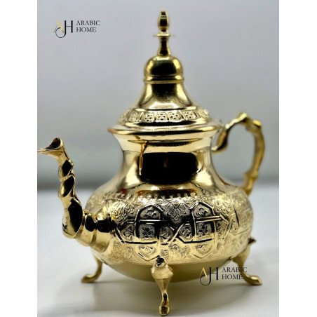 Théière Traditionnelle Marocaine Dorée