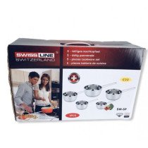 Batterie de 5 casseroles INOX Swiss Line-Professionnel-