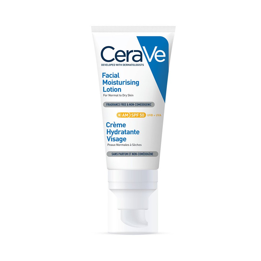 Cerave crème hydratante visage SPF50-52ML