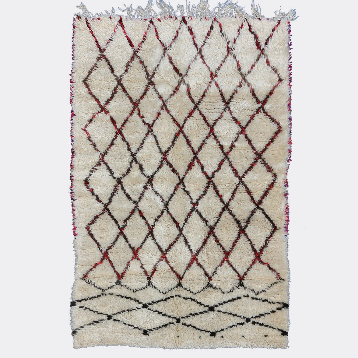 Tapis Berbère vintage de Béni Ouarain coloré